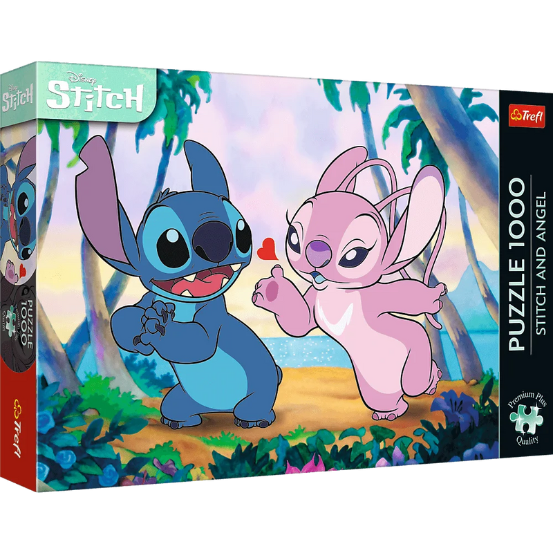Trefl - Puzzle Premium Plus Quality Lilo & Stitch 1000 el. Stitch & Angel