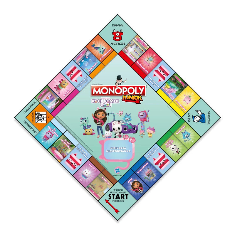 Monopoly Junior, gra rodzinna, Koci Domek Gabi