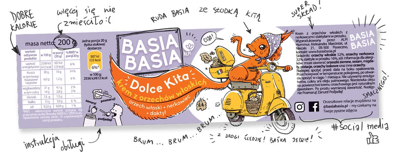 Dolce Kita  – krem z orzechów włoskich z nerkowcami i daktylem