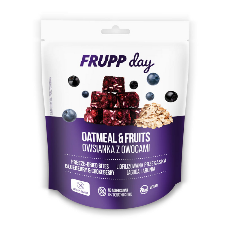 FRUPP Day kostki owsiane - Jagoda i aronia 25 g