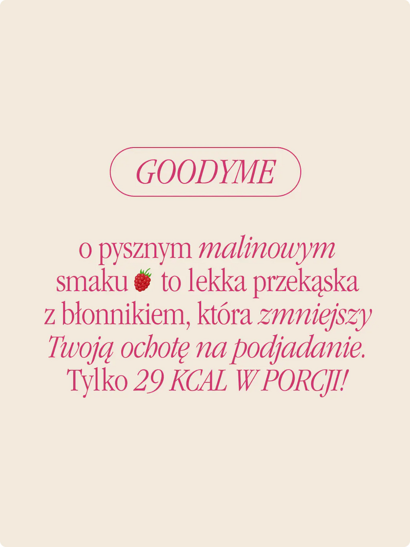 GoodyMe - Błonnik funkcjonalny dla uczucia sytości  30 saszetek