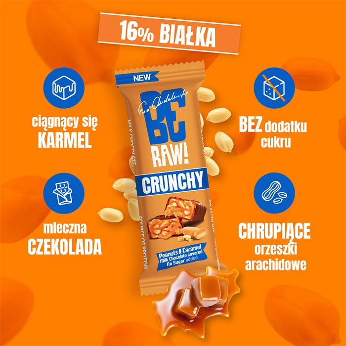 BeRAW Baton Crunchy Peanuts & Caramel