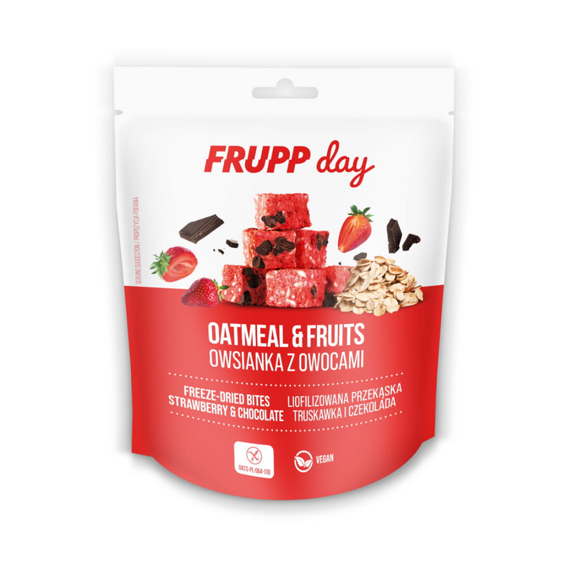 FRUPP Day kostki owsiane - Truskawka i czekolada 25 g