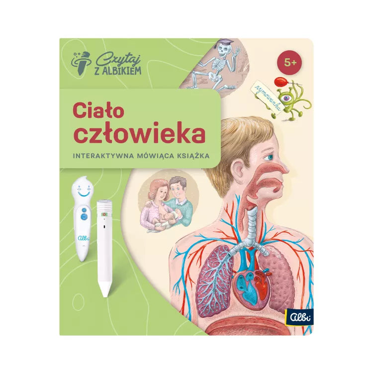 Pakiet Książka Ciało człowieka + Pióro Albik 2.0