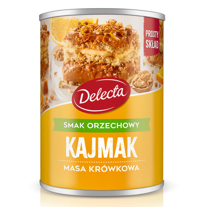 Delecta Masa krówkowa o smaku orzechowym 400 g