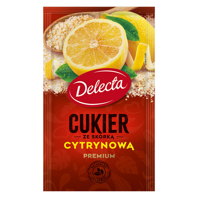 Delecta Cukier ze skórką cytrynową 15 g