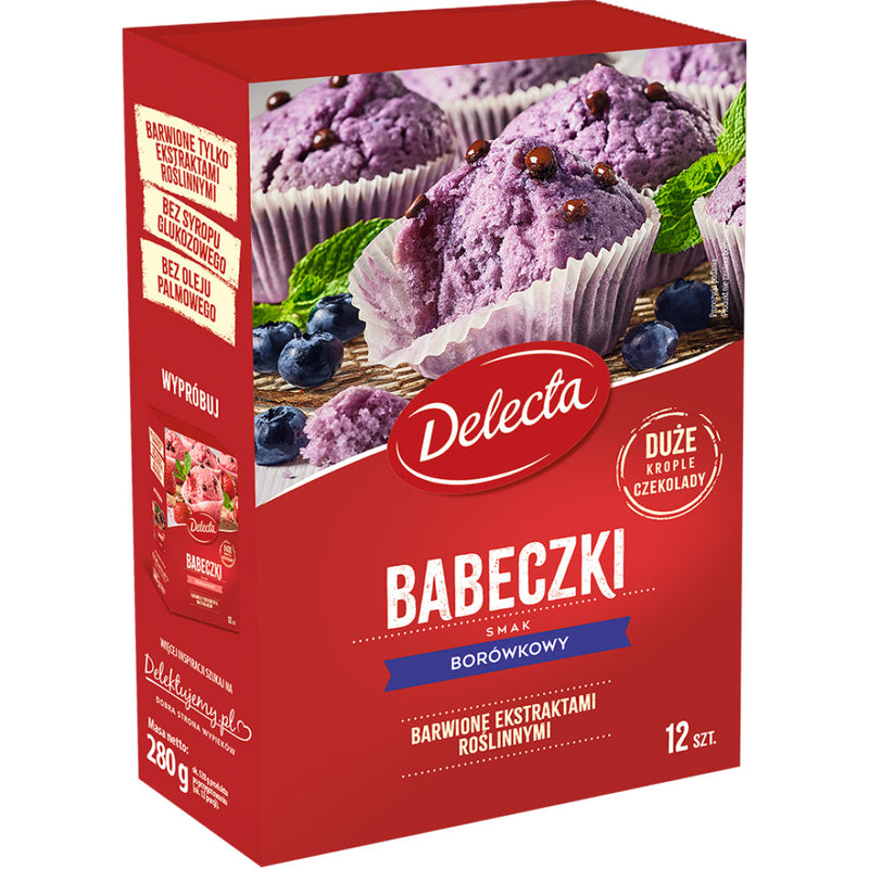 Delecta Babeczki smak borówkowy