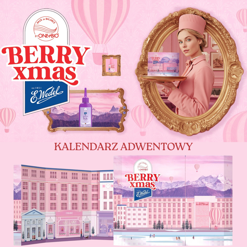 Magiczny Kalendarz Adwentowy Hair In Balance x E.Wedel – Berry Xmas Edition