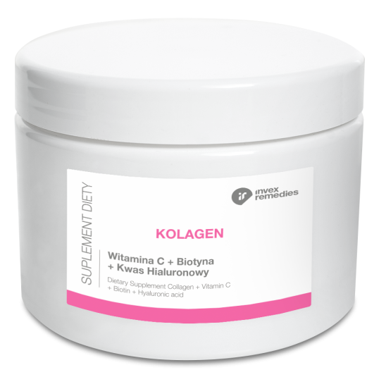 Suplement diety Kolagen + Witamina C + Biotyna + Kwas hialuronowy 170 g