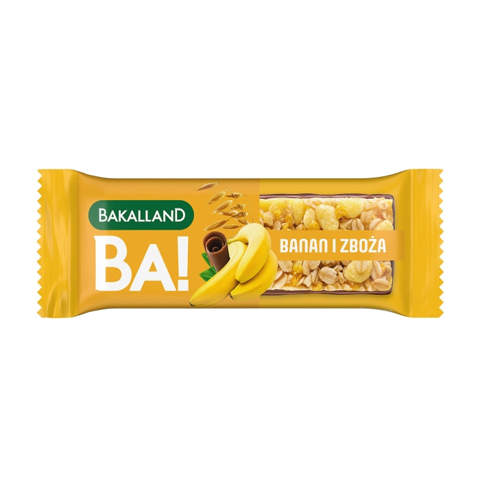 Baton zbożowy Bakalland BA! banan 40g