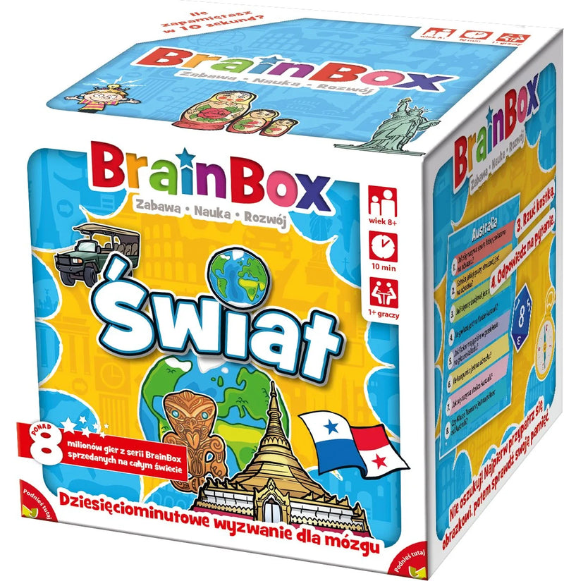 BrainBox - Świat (druga edycja) gra edukacyjna. Rebel