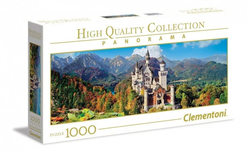 Clementoni, puzzle, Panorama Neuschwanstein, 1000 el. Clementoni