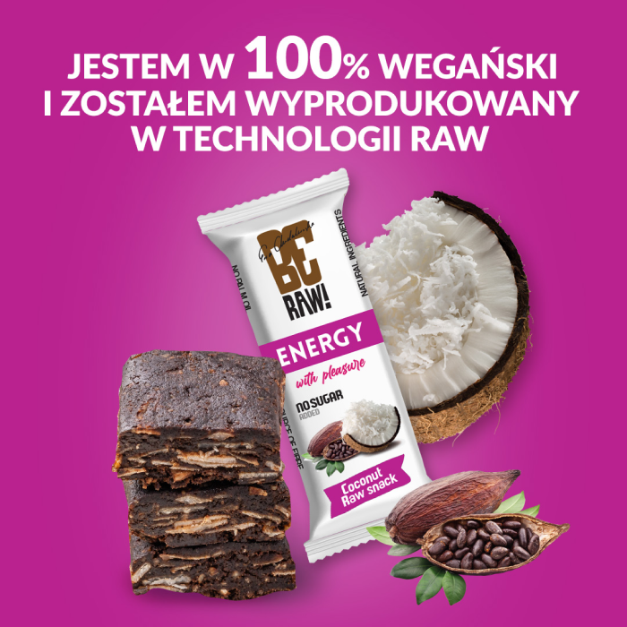 Baton Energetyczny BeRAW Energy Coconut