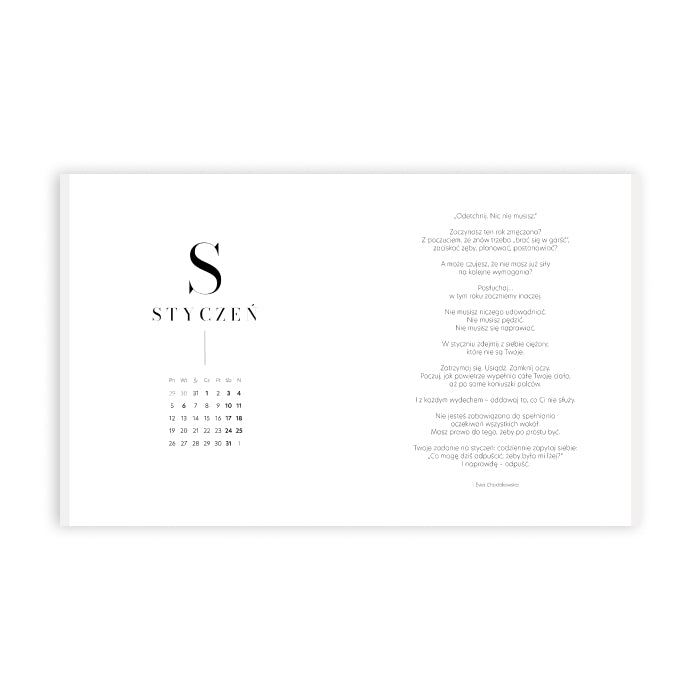 Kalendarz Self-Care Year 2026 Ewy Chodakowskiej