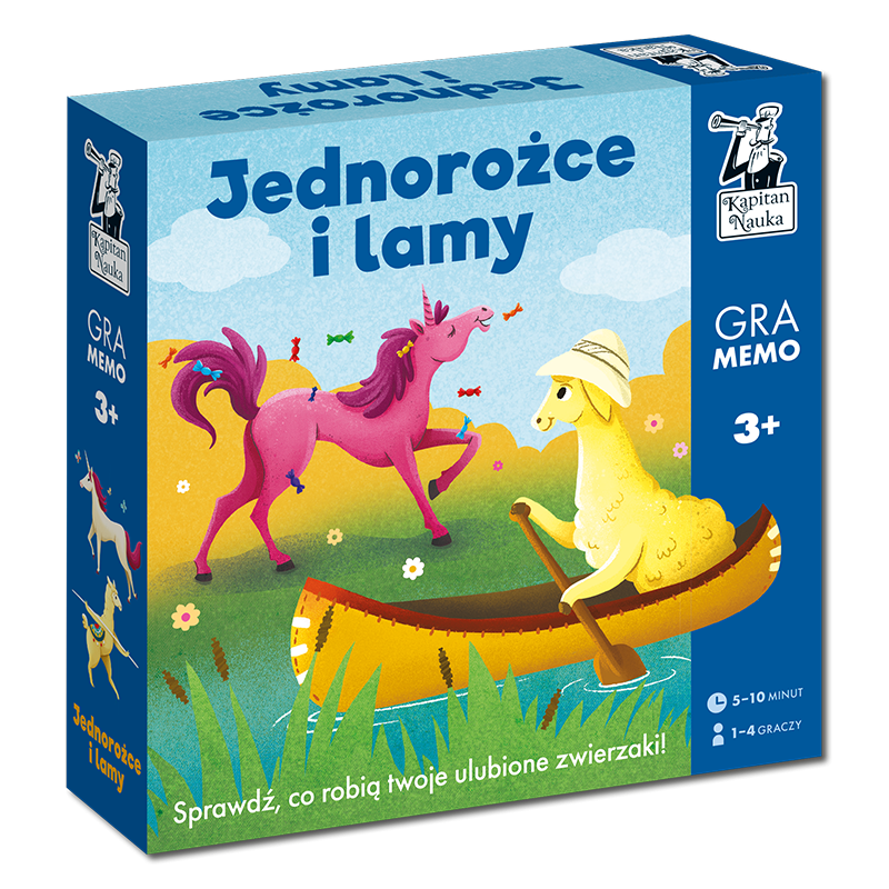 Jednorożce i lamy. Gra memo