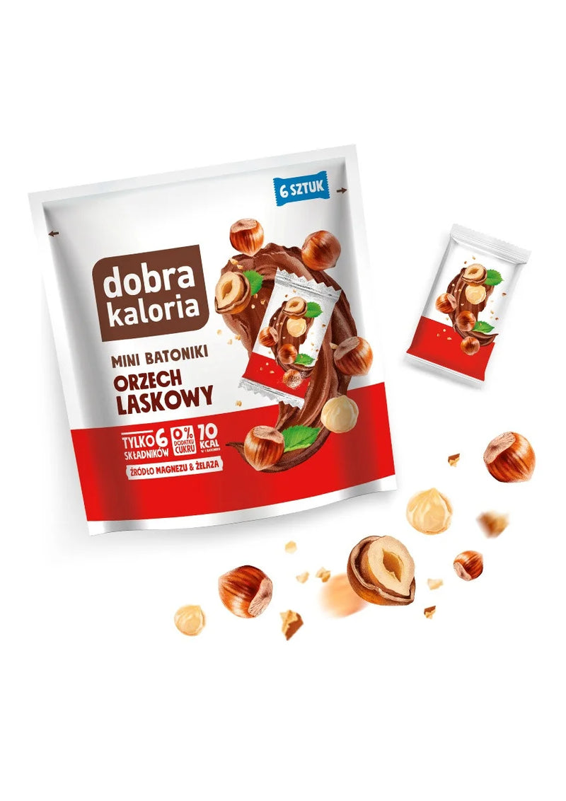 Mini batoniki orzech laskowy - 108g