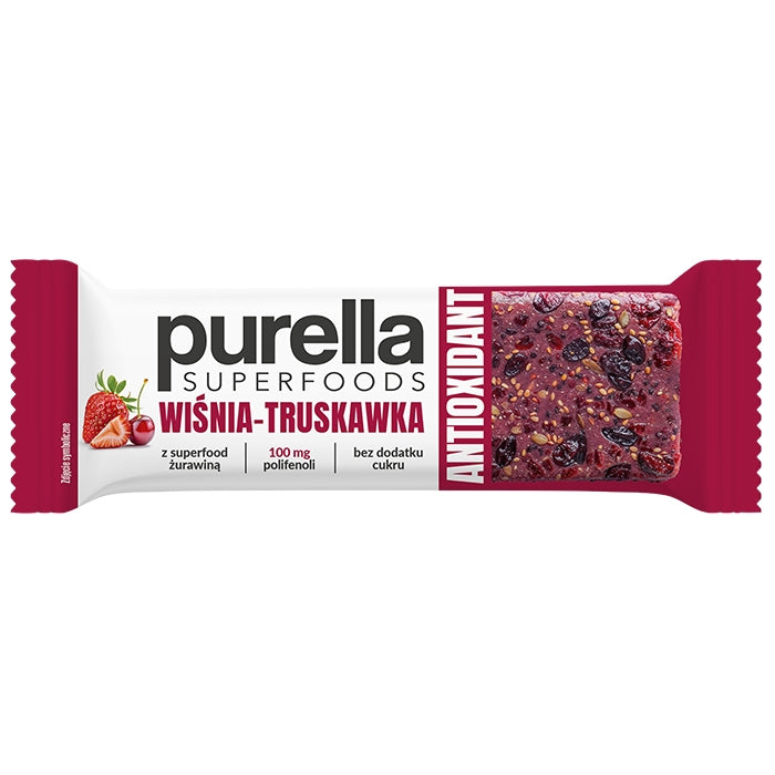 Purella baton SuperFoods Wiśnia-Truskawka Antioxidant