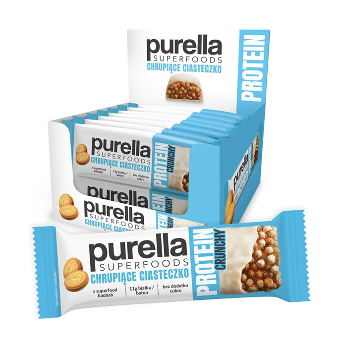 Purella Superfoods Protein bar baton proteinowy chrupiące ciasteczko