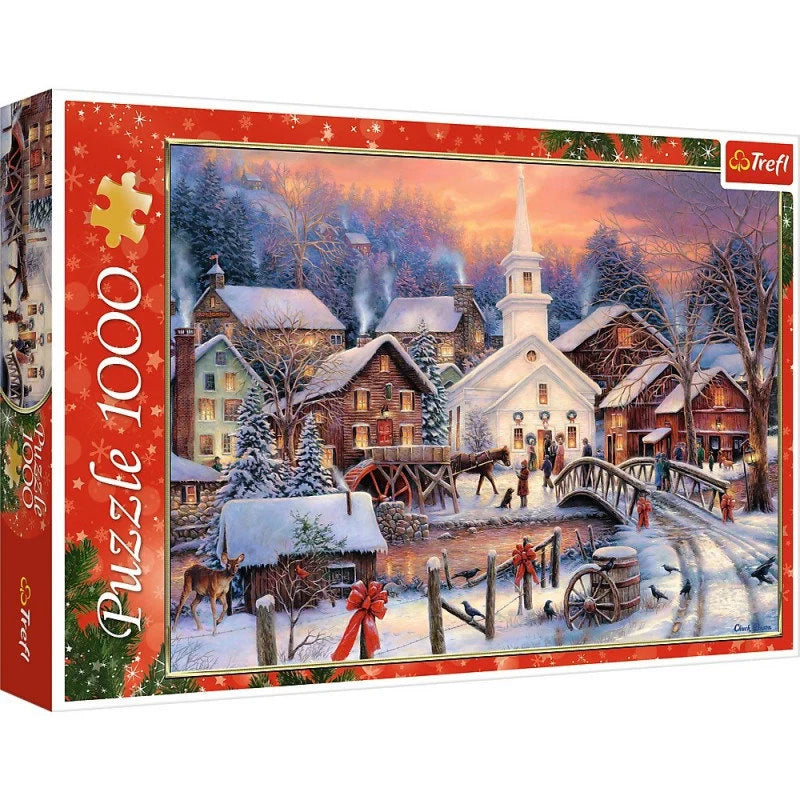 Trefl, puzzle, Białe Święta, 1000 el.