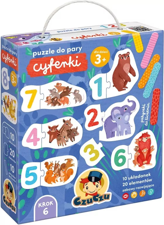 CzuCzu Puzzle do pary Cyferki 3+