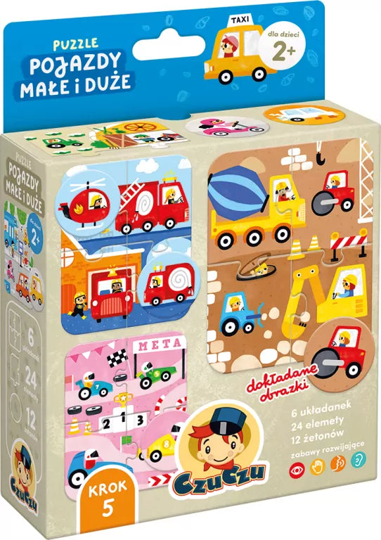 CzuCzu Puzzle Pojazdy małe i duże