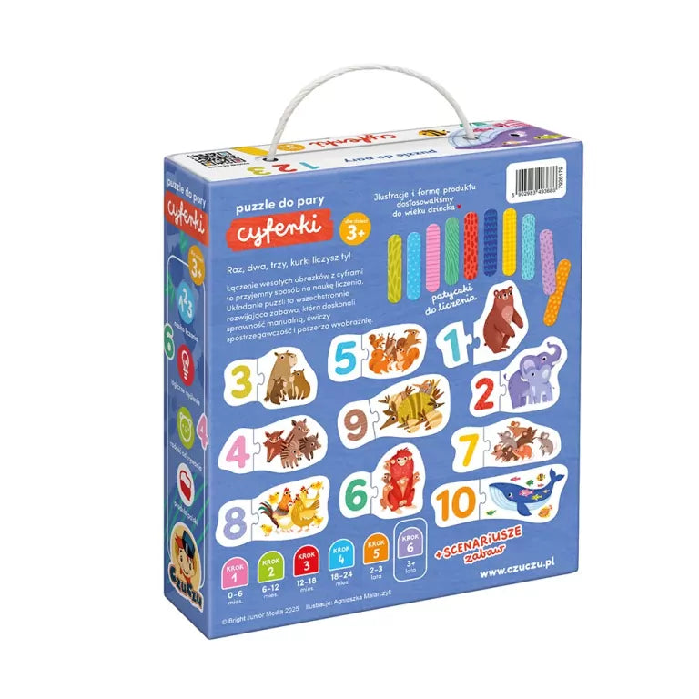 CzuCzu Puzzle do pary Cyferki 3+