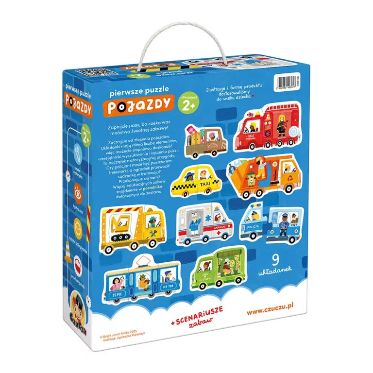 Pojazdy. Pierwsze puzzle. CzuCzu