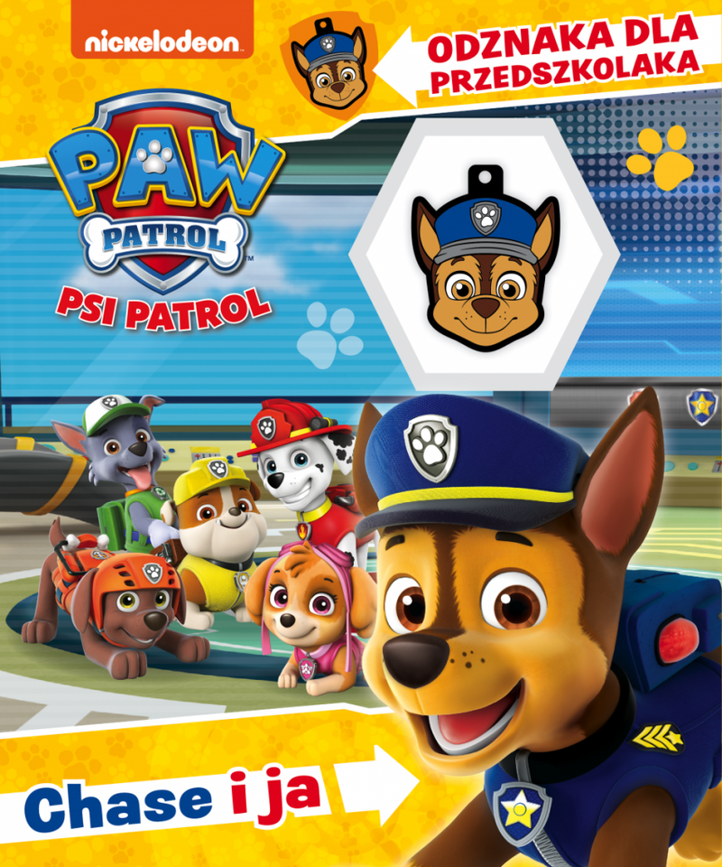 Psi Patrol Odznaka dla przedszkolaka. Chase i ja(książka na zamówienie)