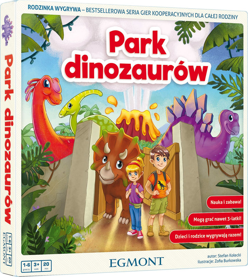 Egmont, Park Dinozaurów, gra kooperacyjna (na zamowienie) 3+